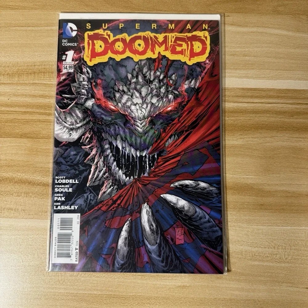 Superman Doomed # 1 (DC, 2014) 1st Print Doomsday vs. Superman